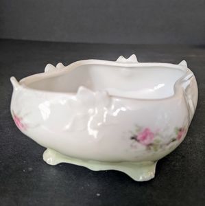 RS Prussia Porcelain Floral Footed Table Planter/ Trinket/ Candy Dish
